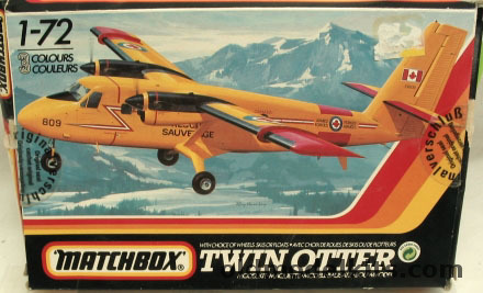 Matchbox 1/72 DH-6C Twin Otter Floats or Gear - RCAF or Aurigny Air Service Ltd, PK-127 plastic model kit